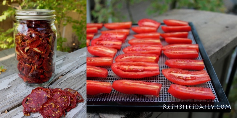 slicing tomatoes