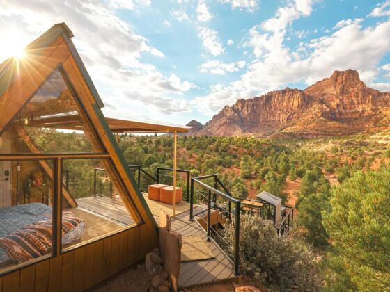 Javier Silva pointing out constellations during a stargazing tour