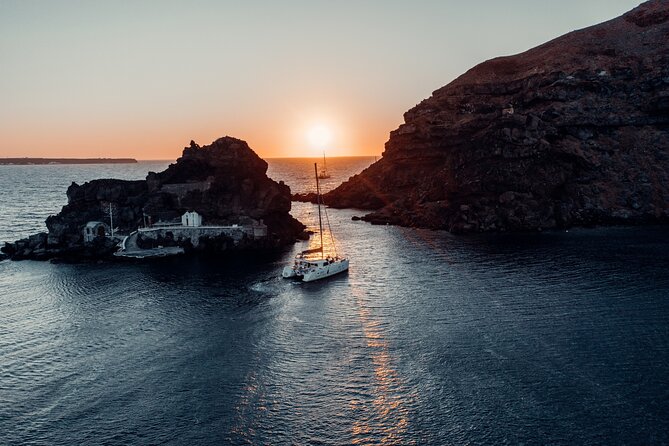 Vineyard overlooking the sea in Santorini