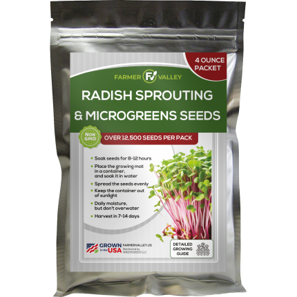 hand pouring microgreen waste into compost bin