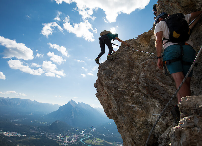 Via Ferrata on Mount Norquay