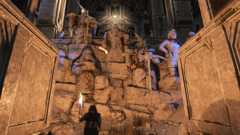 A stylized digital illustration representing the EU flag superimposed on a computer screen displaying various app store logos (including Steam, Epic Games Store, and a generic iOS app store icon). The dramatic lighting emphasizes the regulatory aspect.