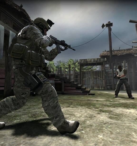 The Counter-Strike 2 Logo, standing out with a crisp, high-resolution appearance