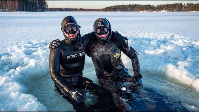 Ice diving in Finland