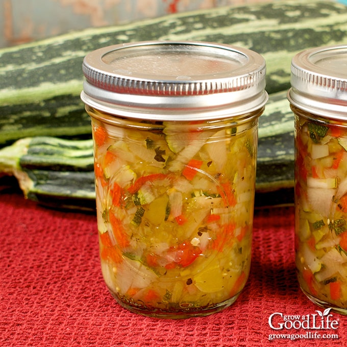 Zucchini Relish Jar