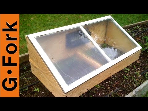 Cold Frame with plants inside.
