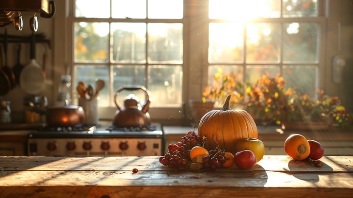 Autumn Kitchen Scene