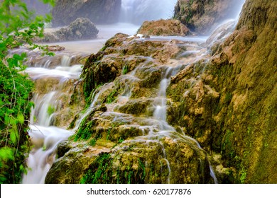 Sofia nearing the end of the Gorman Falls hike at Colorado Bend State Park