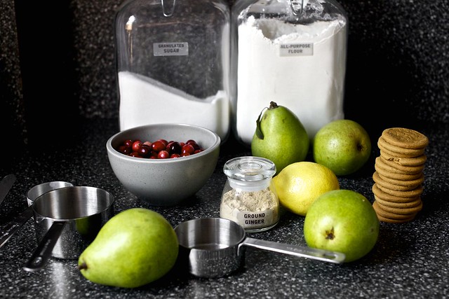 Cozy Pear Cranberry Crumble with Toasted Pecan...