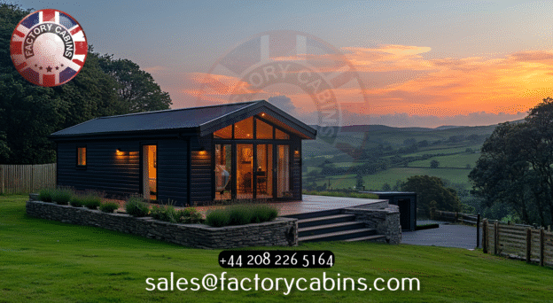 Image showing log cabin door