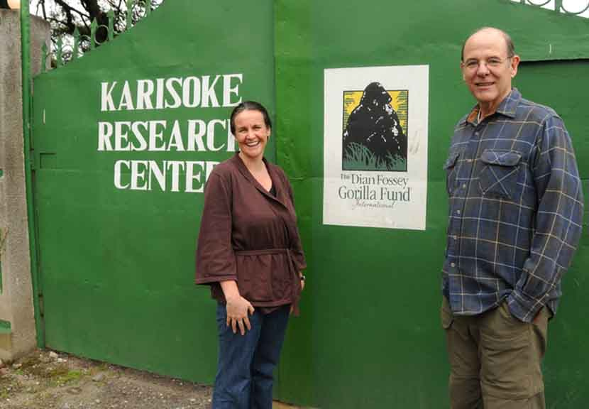 Researchers at Karisoke Research Center