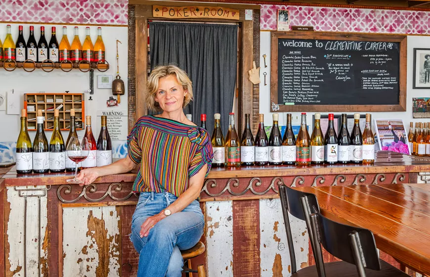 Clementine Carter pours cool-climate Rhones from the Sta. Rita Hills in Los Alamos