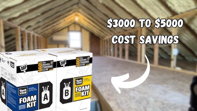 Blower inserting insulation into tight attic corners and difficult to reach places