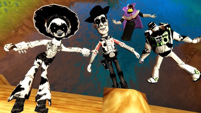 A stylized Garry's Mod ragdoll being overtaken by digital corruption, with a blurred gm_construct background.