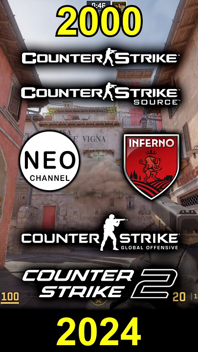 Counter-Strike Source, de_inferno, A site, CT holding angle from coffin, terrorist approaching from banana, volumetric smoke, dynamic shadows