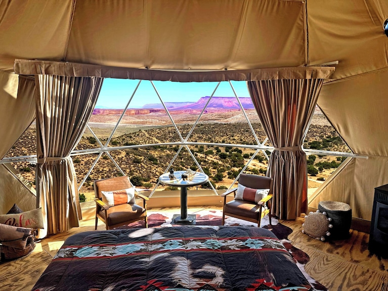safari-style canvas tent