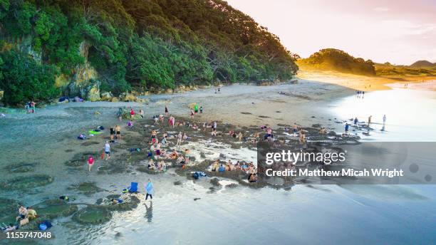 Hot Water Beach at Sunset