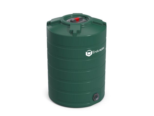 A 12V submersible pump, essential for pumping water from the IBC tote to the garden.