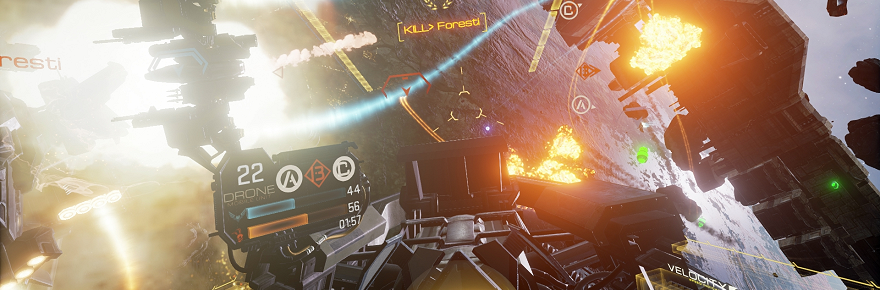 A vibrant screenshot from the game Hi-Fi Rush, featuring a character performing a stylish combat move in a rhythm-based action sequence. The game's colorful and energetic visual style is prominent.