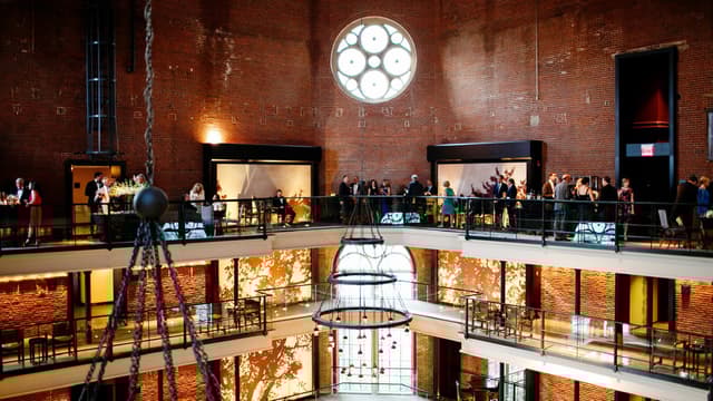 The Liberty Hotel exterior, showing its imposing architecture and location near the Charles River