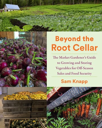 Various fruits and vegetables stored in a root cellar