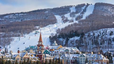 Snowmobiling in Parc National de la Jacques-Cartier