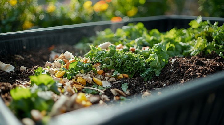Organic waste for compost.