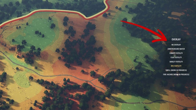 A tactical battle scene in Manor Lords, showing formations of medieval soldiers engaging in combat on a grassy field.