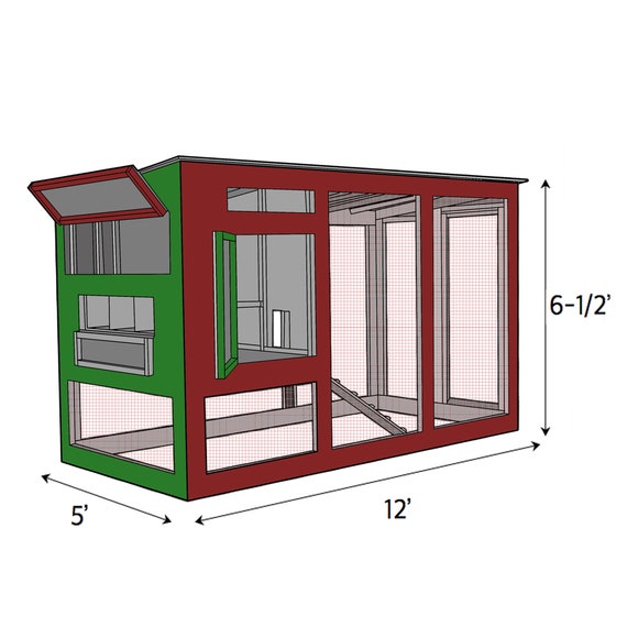 A miniature chicken coop design