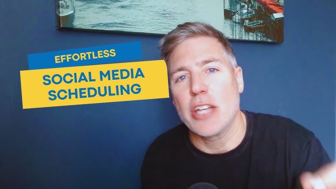 A person relaxed while content is automatically posted to multiple platforms