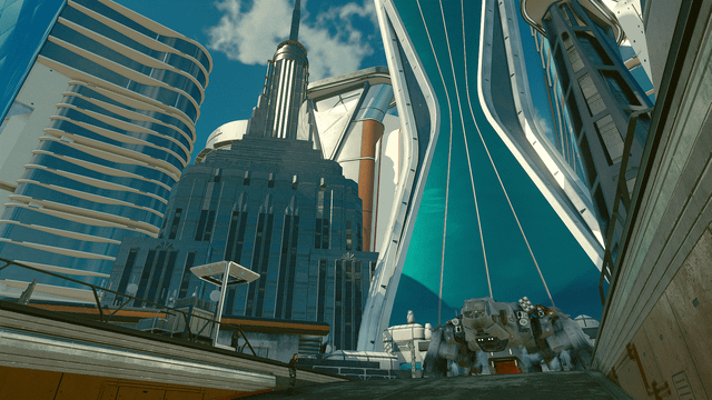 A detailed screenshot of the ship customization interface, showing various modules and stats that can be modified. The image illustrates the complexity and depth of the ship building system.