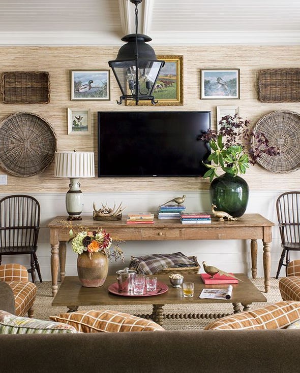 Vintage quilt draped over a sofa