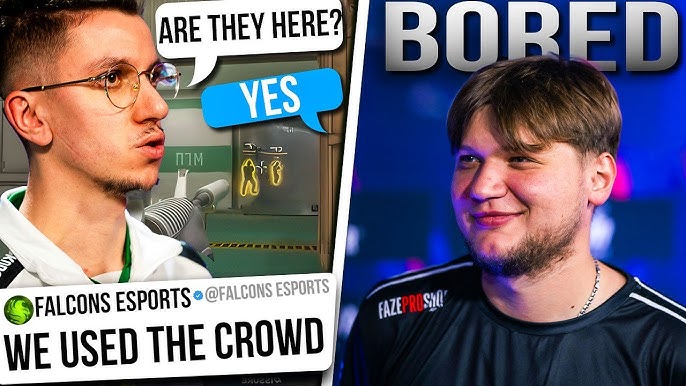 A group of Counter-Strike 2 players sitting at their gaming stations during a tournament, with expressions of frustration and disappointment. The background is blurred to focus on their emotional reactions.