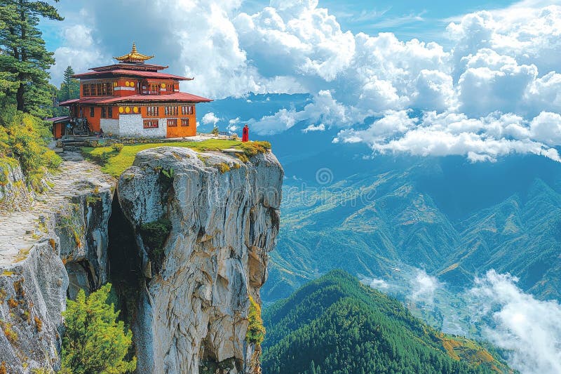 Paro Tshechu dancers in vibrant costumes