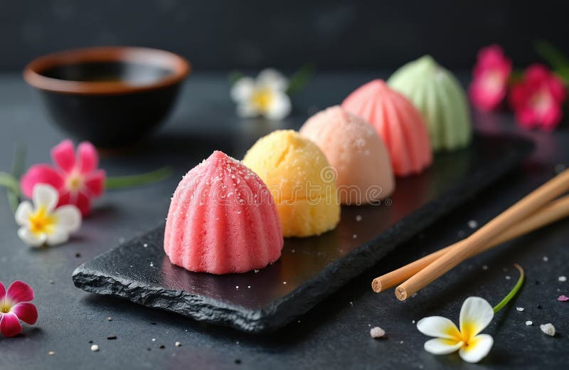Close-up of a meticulously arranged Shojin Ryori meal
