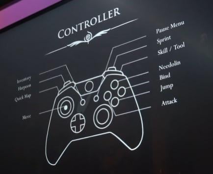 Close-up image of Hornet from Hollow Knight: Silksong, which emphasizes her character design and details. The backdrop is blurred, but hints at an overgrown, possibly dangerous environment.