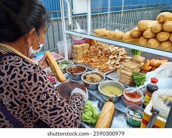 Night view of Phnom Penh city skyline