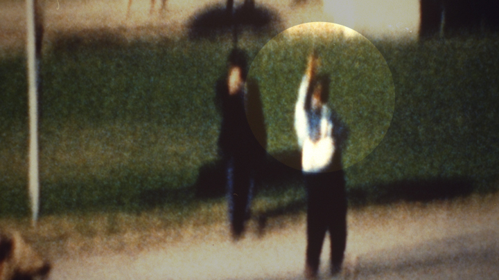 Lighting analysis showing how the sun interacts with the Umbrella Man and the umbrella on a bright sunny day, casting a shadow on the individual holding it.