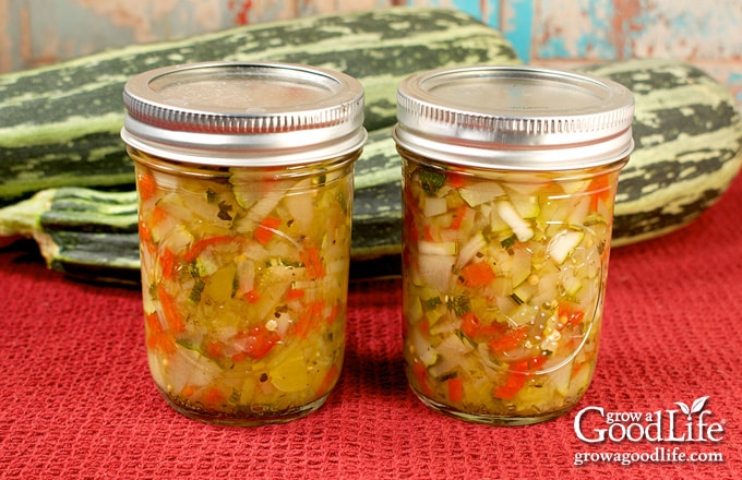 Zucchini Relish Jars