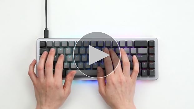 Close-up shot highlighting the gasket mount design. Show the keyboard partially disassembled to showcase the dampening material, PORON foam, and leaf-spring plate in detail, macro lens, shallow depth of field.