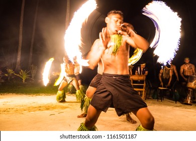Learning traditional weaving in Lalomanu village