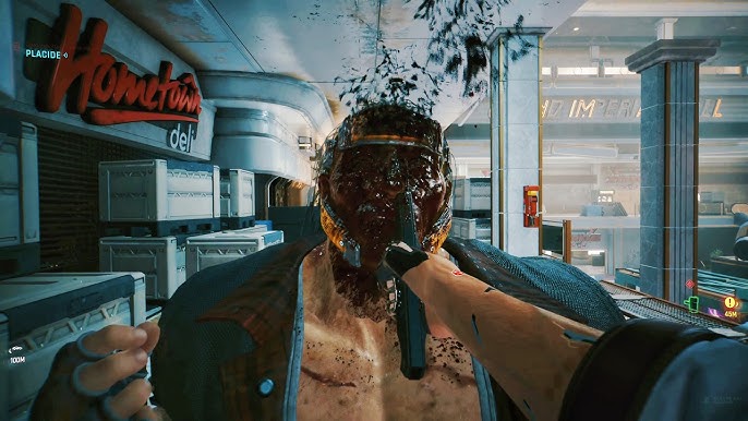 Wireshark packet capture screenshot demonstrating filtered packets showing quickhack communication between V and a NetWatch agent system. Highlight specific packet data containing quickhack command codes (e.g., 