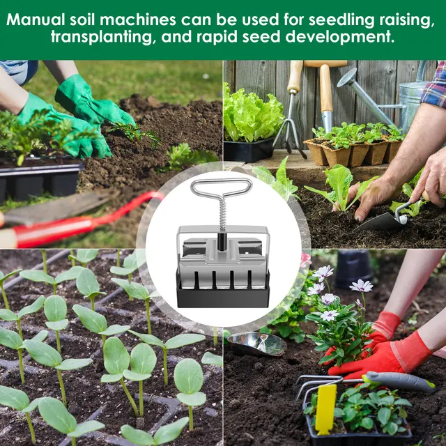 A comparison image of a smaller 2 inch block with rootbound seedlings contrasted with a 4 inch block showing happy healthy seedling roots growing into the larger cube