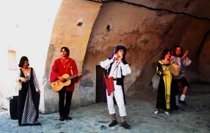 Sighisoara Citadel during a medieval festival