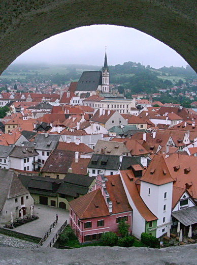 Český Krumlov castle at daytime