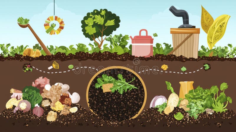 healthy soil full of worms hands