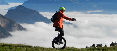 Mountain Unicyclist on the West Highland Way