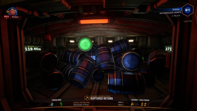 Driller drilling a mining tunnel.