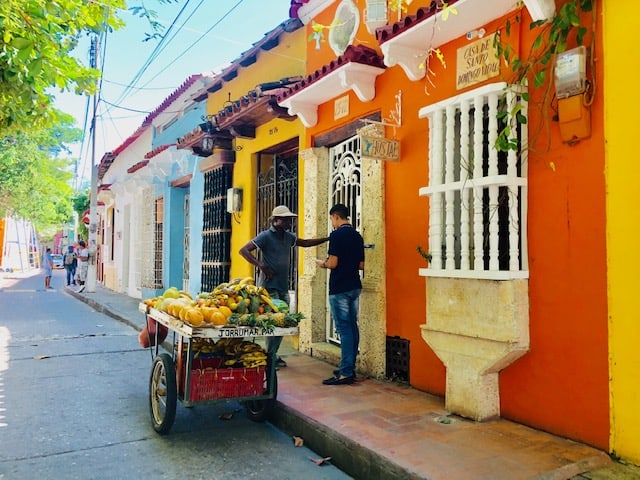 Sunset at Cartagena Wall