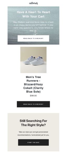 Bar graph showing the increase in conversion rates, average order value, and repeat purchase rate after implementing the quiz